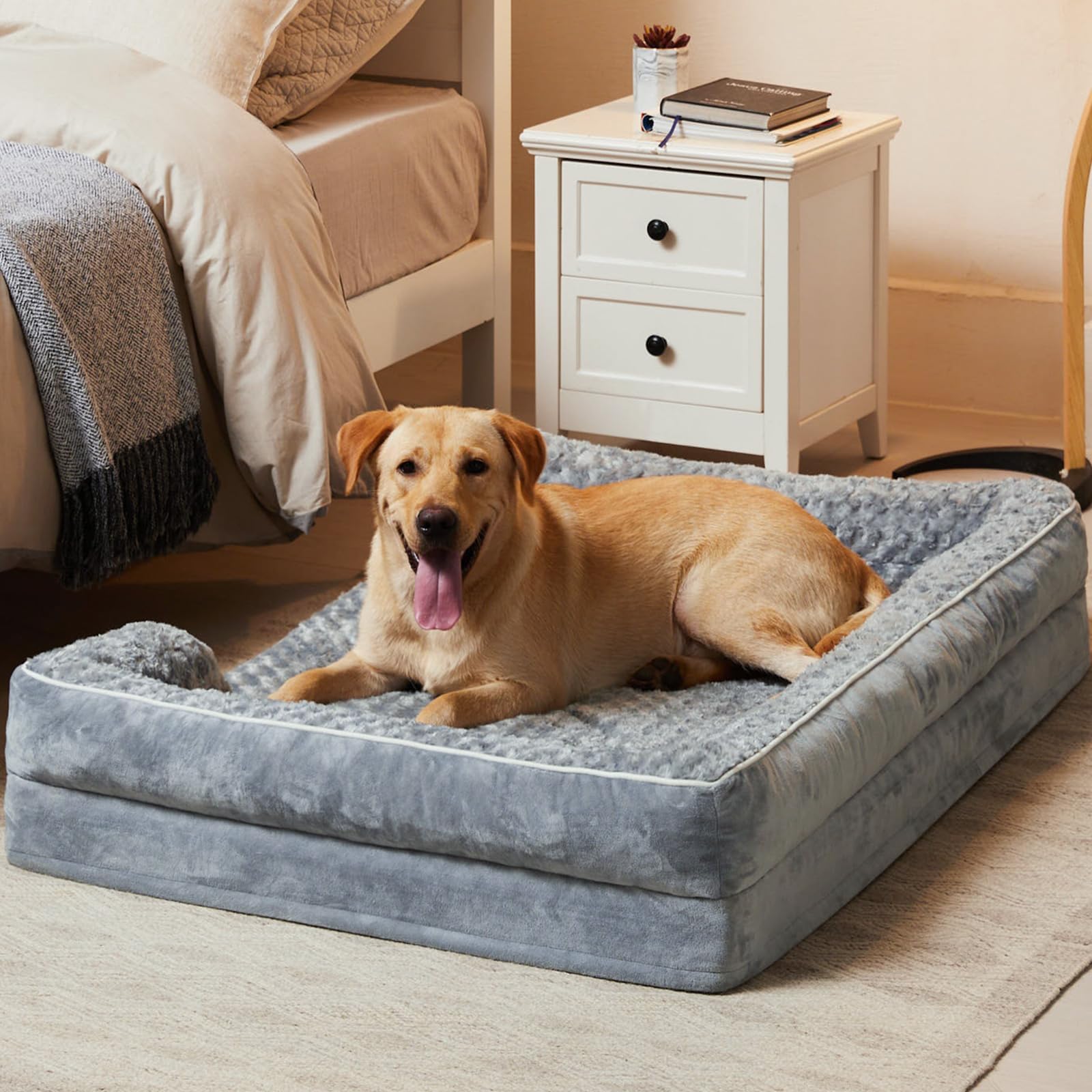 WNPETHOME Dog Beds for Large Sized Dogs, Washable Orthopedic Dog Couch
