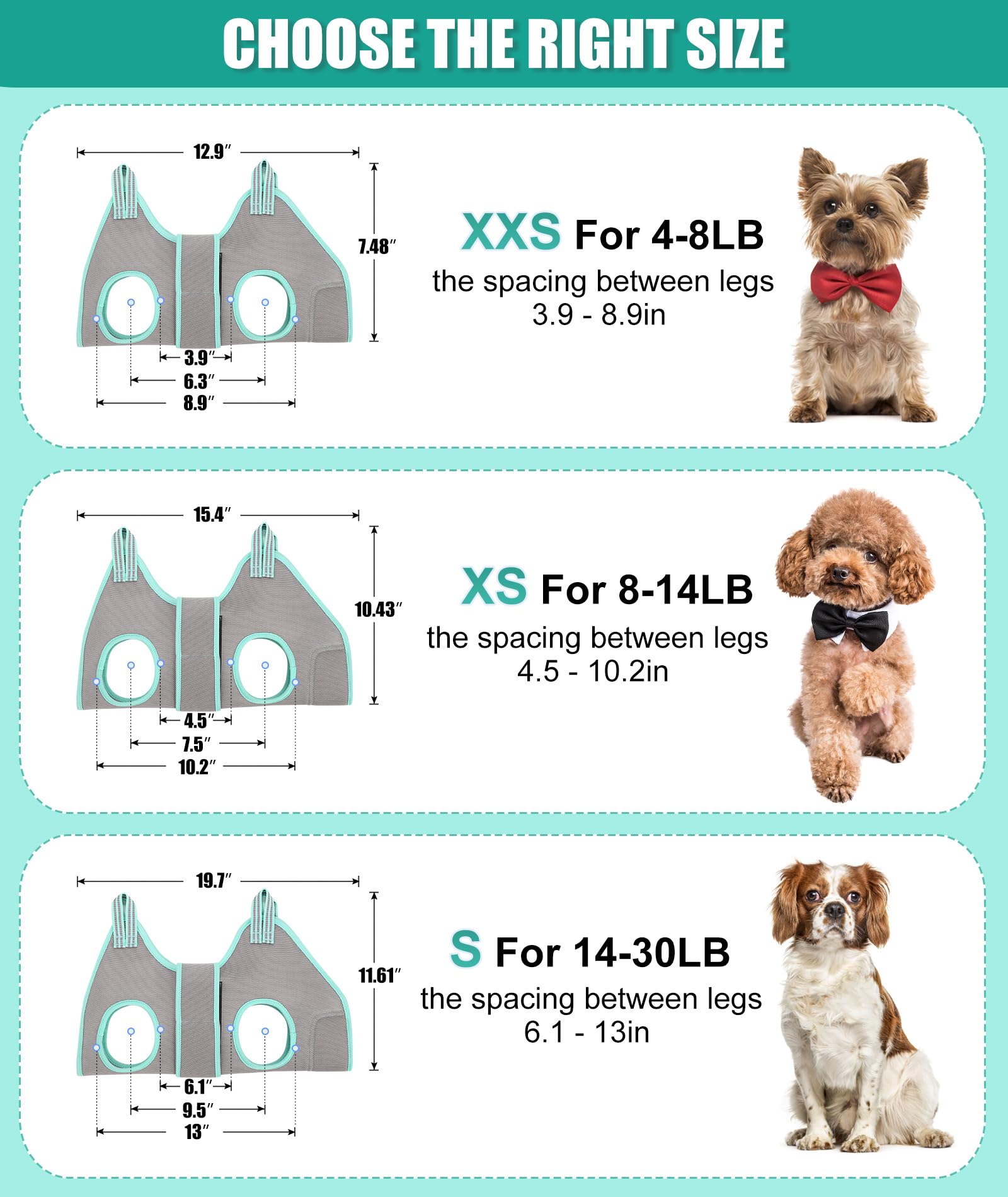 Kkiimatt XS Dog Grooming Hammock Harness, Nail Trimming, Holder