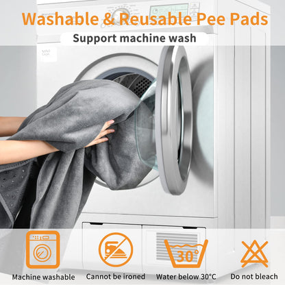 LOOBANI 2 Packs Extra Large Reusable Dog Mat for Floor, Non-Slip Mat