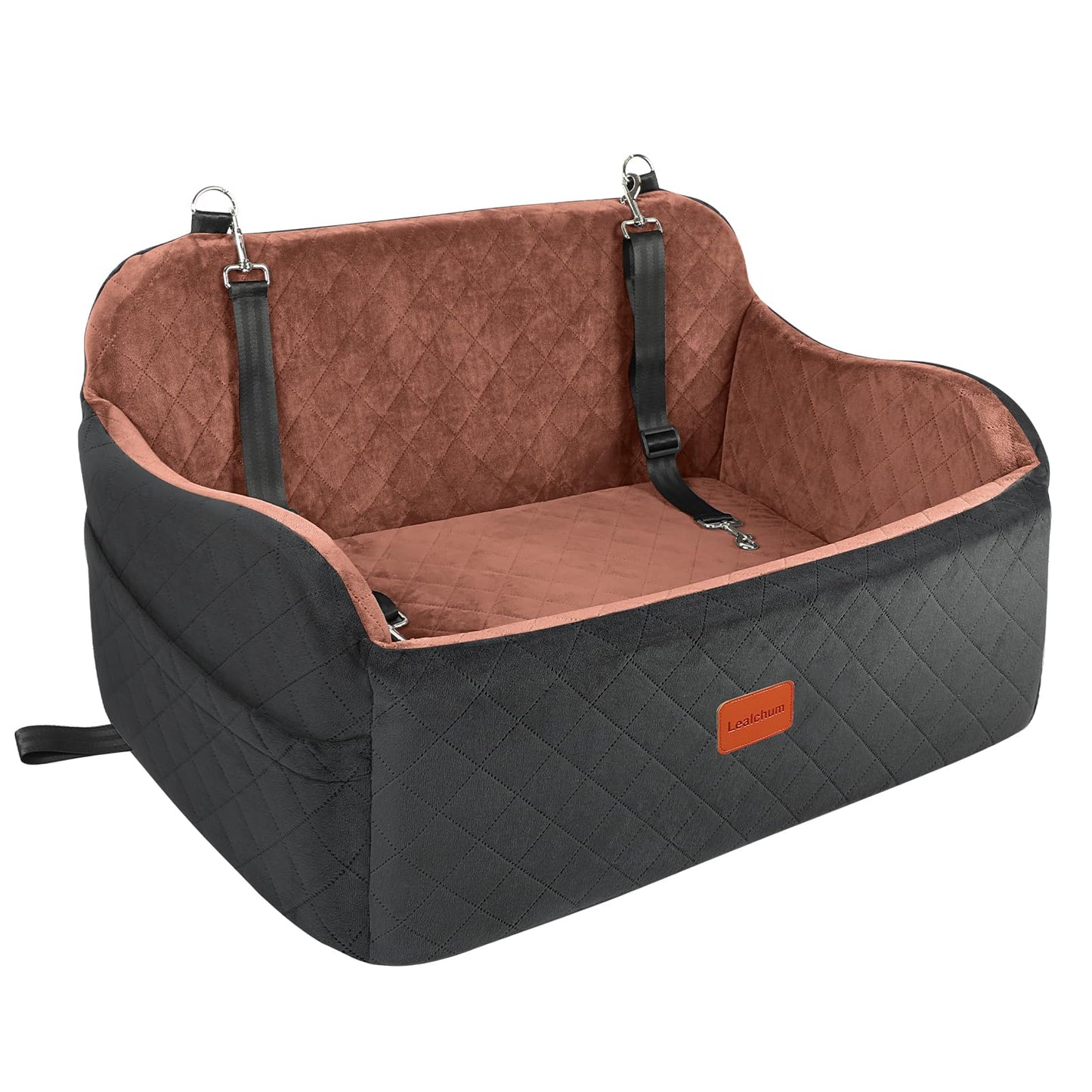Lealchum Dog Car Seat for Large Size Dog,Soft Fabric Car Dog Bed Seat