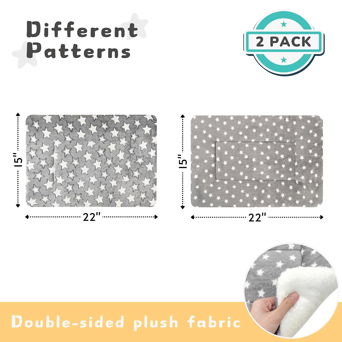 Tierecare 2 Pack Cat Blanket for Indoor Cats Ultra Soft and Warm Bed