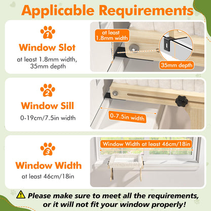 Cat Perch for Window XiaZ Cats Hammock Indoor Cat Bed for Window Bed