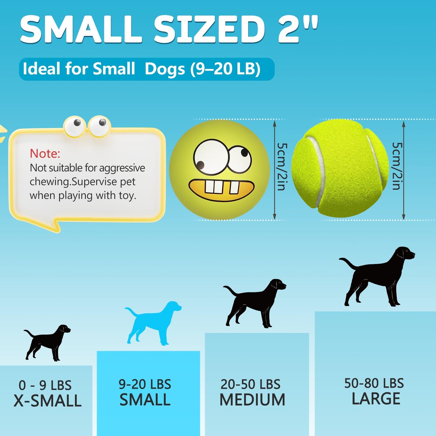 HDSX Squeaky Dog Toys Soft Latex Rubber Squeaky Dog Balls for Balls