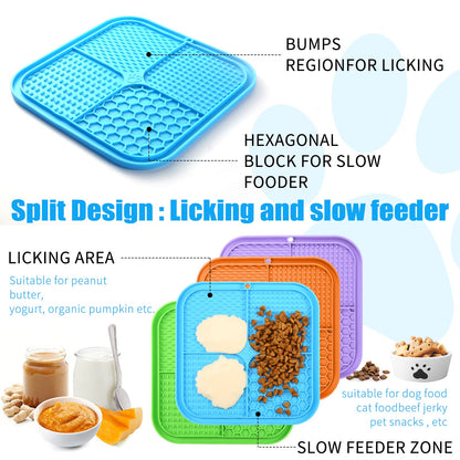 Honomastry Lick Mat for Dogs, Lick Pad with Suction Cups Mat