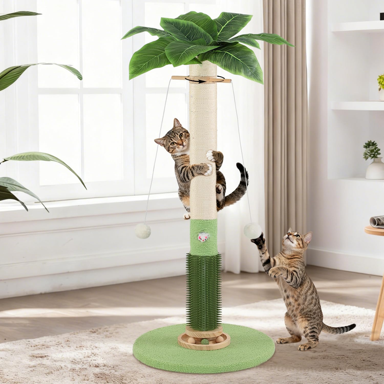 COUNER Cat Scratching Post,37.5'' Tall Sisal Cat Tree Scratching Post