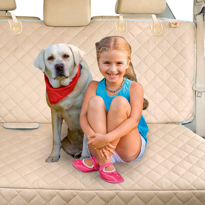 Bark Lover Dog Car Seat Cover for Back Seat Waterproof Backseat Seat