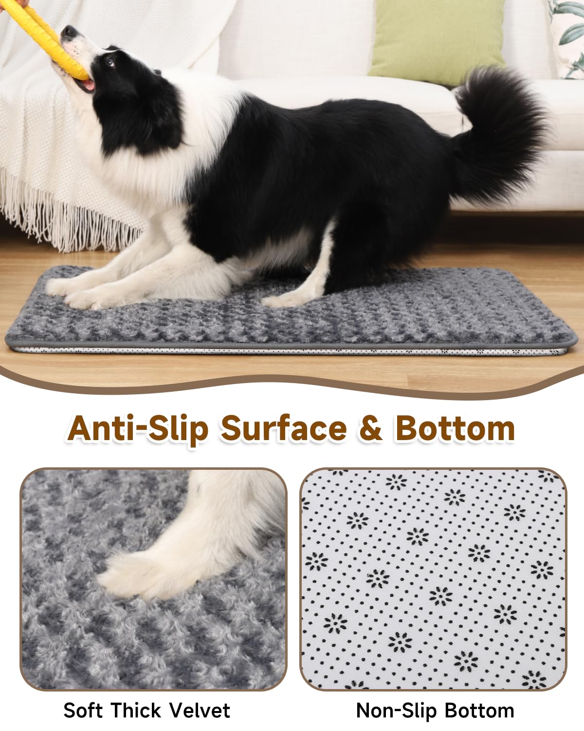Dog Bed for Crate High Resilience Foam Crate Pad Mat