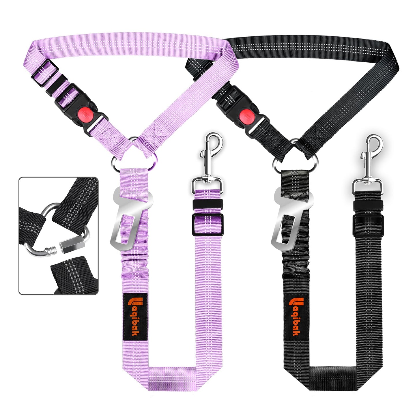 Removable Dog Seat Belt Harness for Car, 1 Pet Dog Car Seatbelt Seat