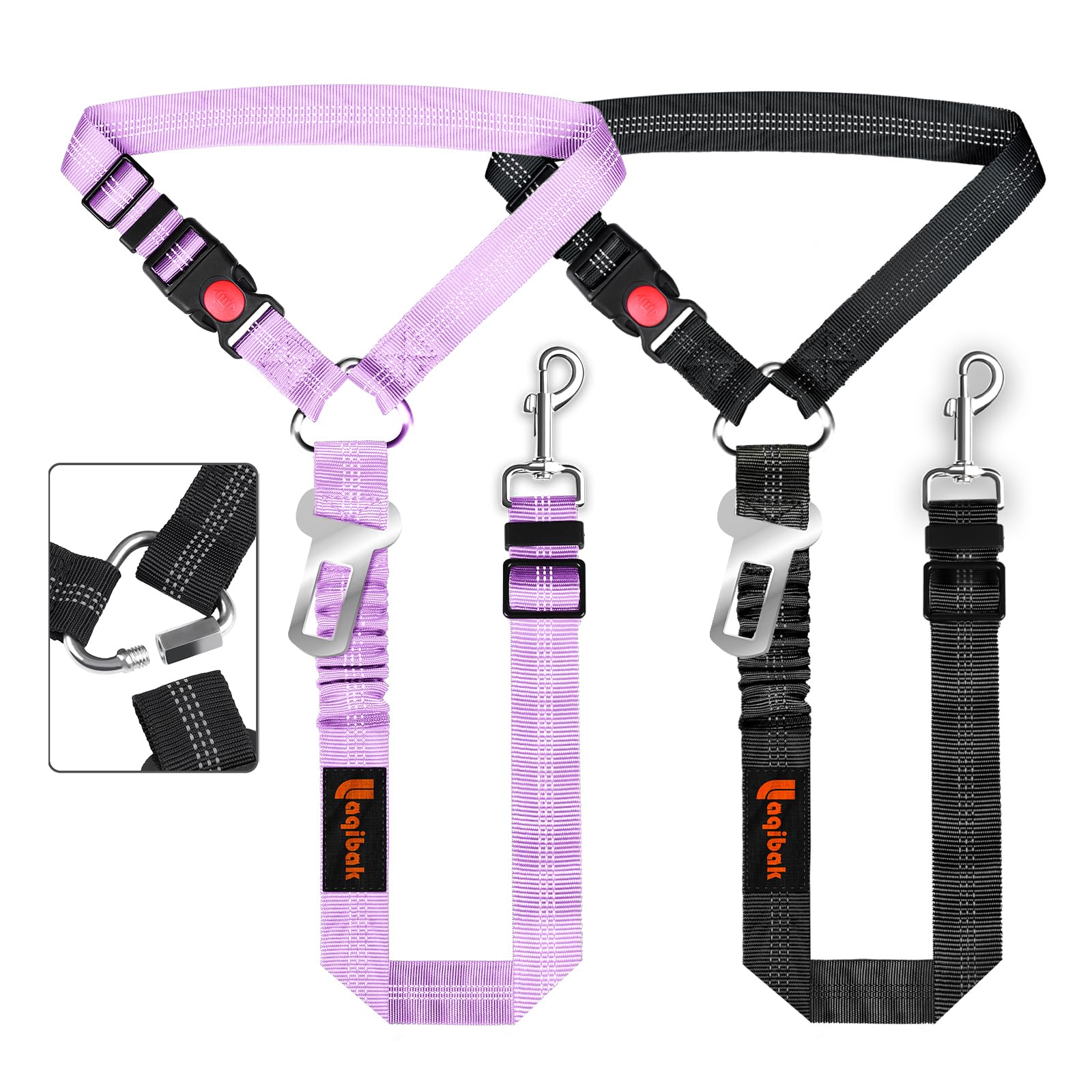 Removable Dog Seat Belt Harness for Car, 1 Pet Dog Car Seatbelt Seat