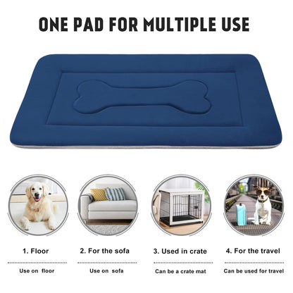 JoicyCo Extra Large Dog Bed Soft Dog Crate Pad Mat, Non-Slip Crate
