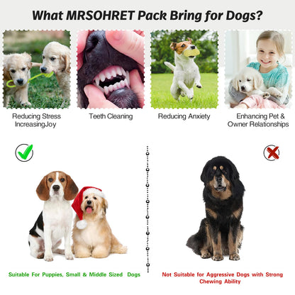 MRSOHRET 20Pcs Puppy Chew Toys for Teething, Dog Chew Toys with Rope