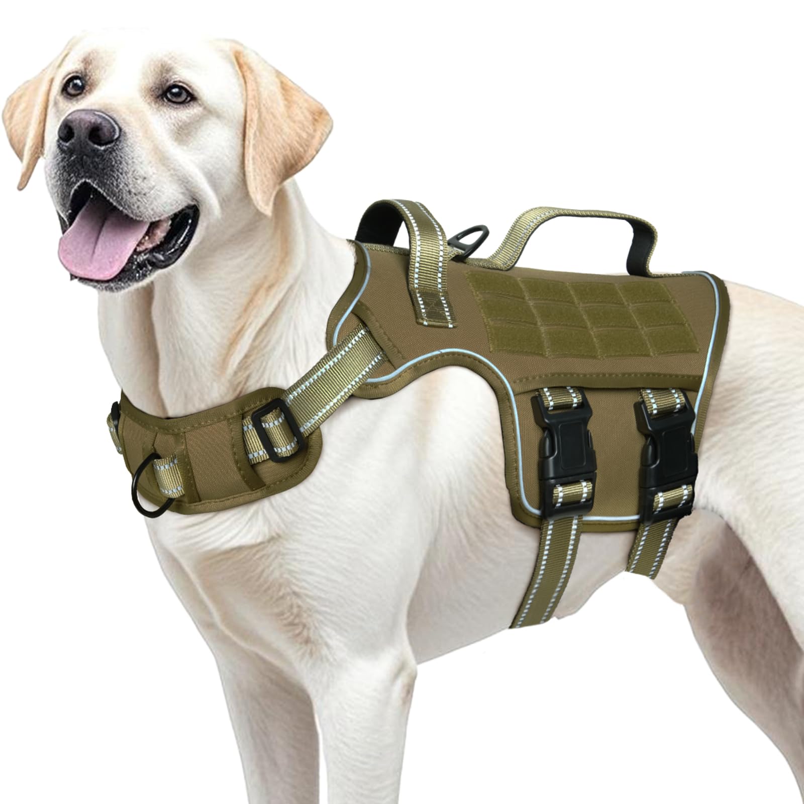 Dog Harness for Large Dogs Heavy Duty, No Pull Tactical Dog Harness