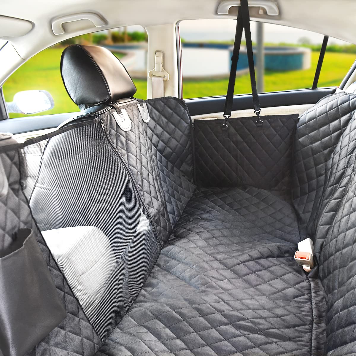 Vailge X-Large Dog Car Hammock, Waterproof with Mesh Window, Seat