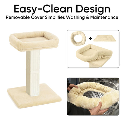 AGYM Cat Scratching Post, 32”Cat Scratcher with Large Plush Posts