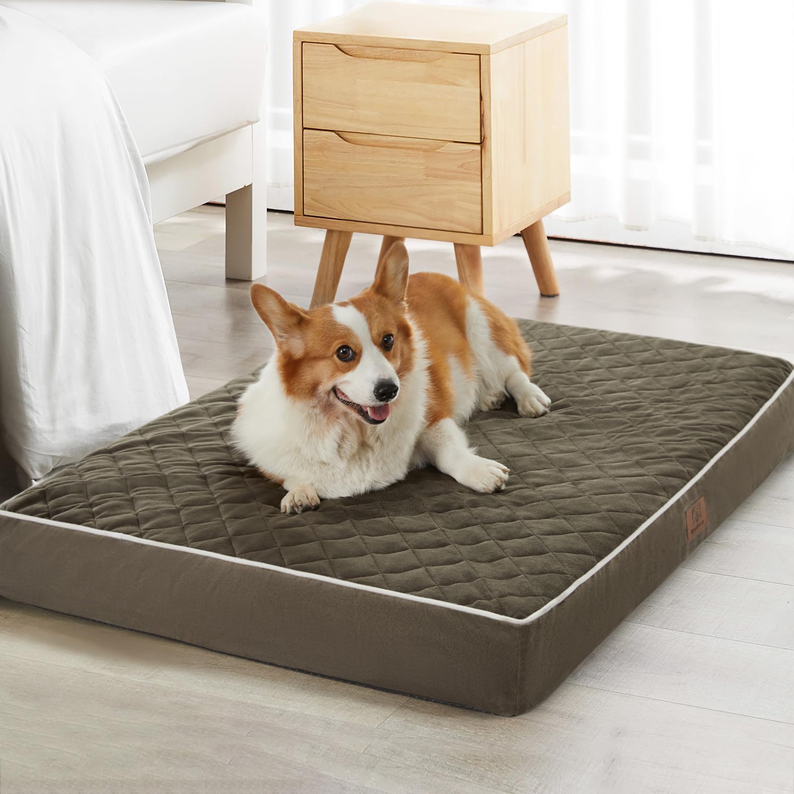 WNPETHOME Orthopedic XL Dog Bed for Crate, Waterproof Extra Bed