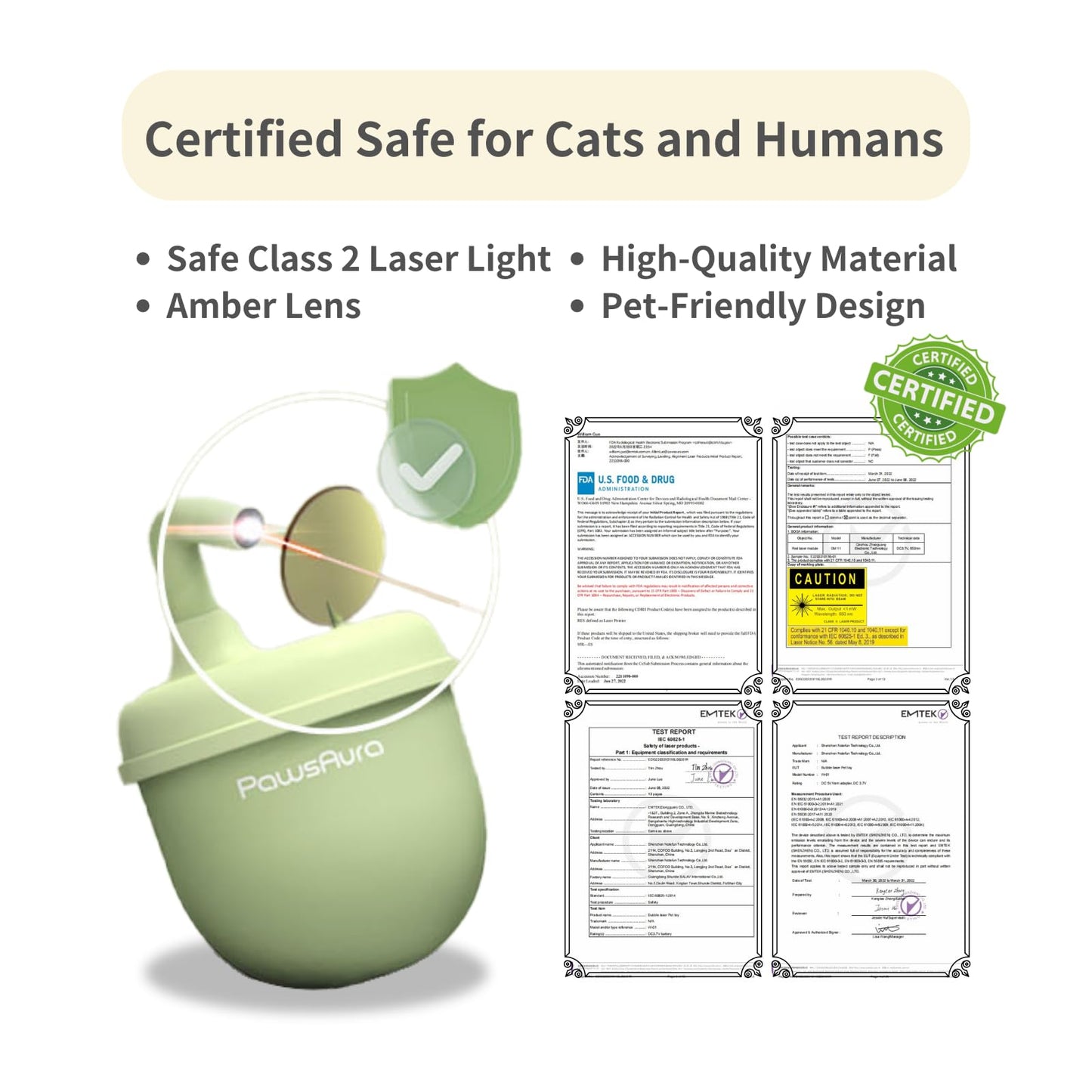 MayMaw Automatic Cat Laser Toy 360° Self-Balancing Laser with 3 Toy