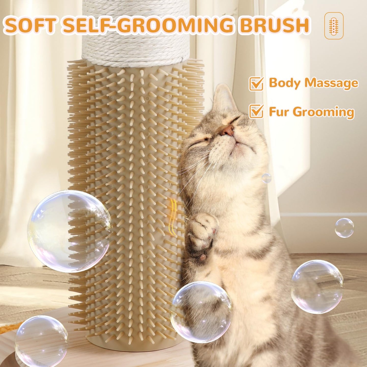 Cat Scratching Post,45'' Tall Scratching Post for Indoor Scratcher