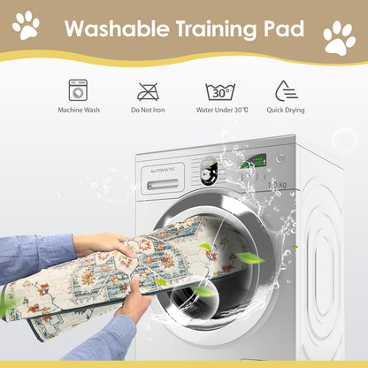 SCLOSE Washable Pee Pads for Dogs 2 Pack, 36" x 24" Reusable Puppy Mat