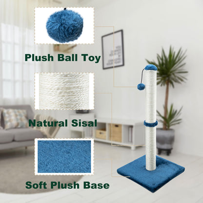 Dimaka 29" Tall Cat Scratching Post, Claw Scratcher with Scratcher