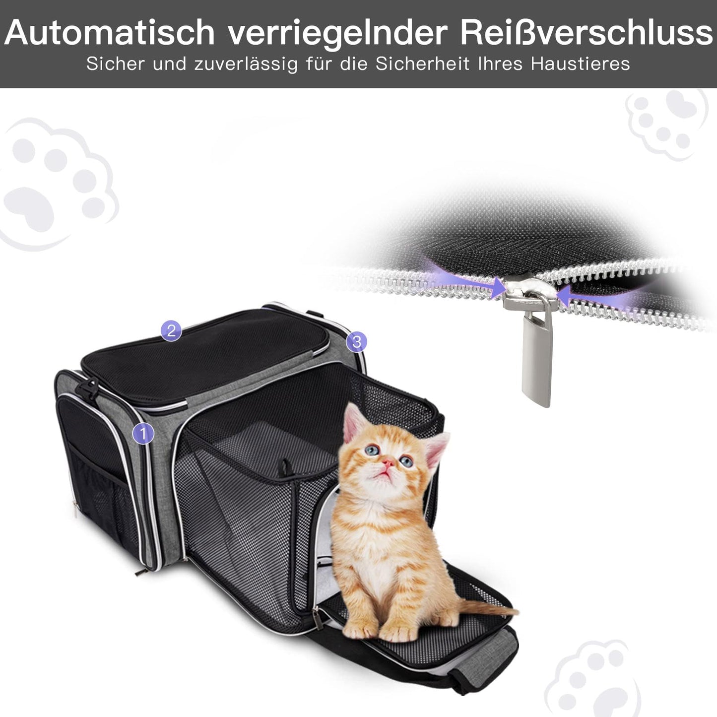 BAGLHER Cat Carrier Bag,Airline Approved Pet Carrier Soft Side Carrier