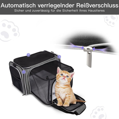 BAGLHER Cat Carrier Bag,Airline Approved Pet Carrier Soft Side Carrier