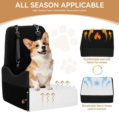 PETSFIT Dog Booster Car Seat for Small/Medium Dogs Up to Patented Seat