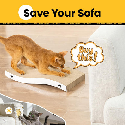 Cat Scratcher, Durable Scratch Pad, Corrugated Cardboard Pad