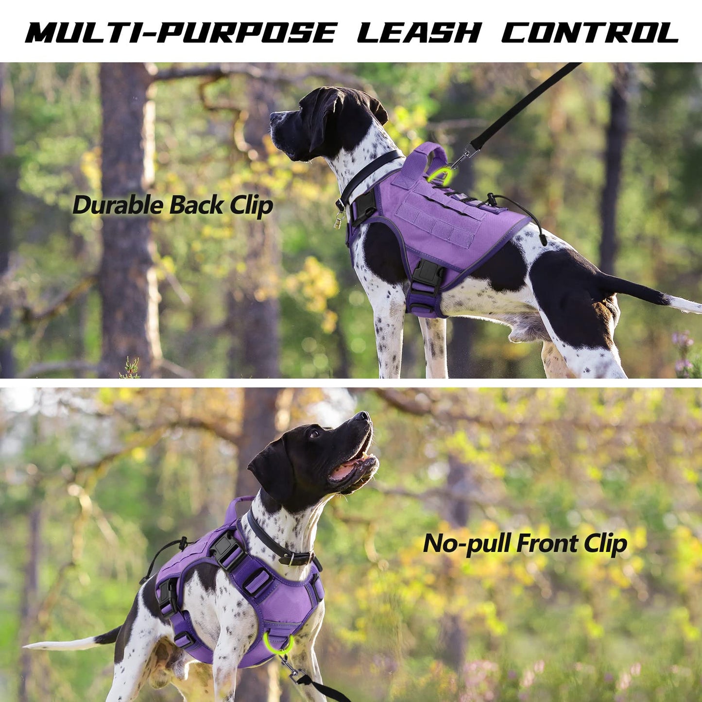 WINGOIN Tactical Dog Harness with Handle Tactical Dog Harness