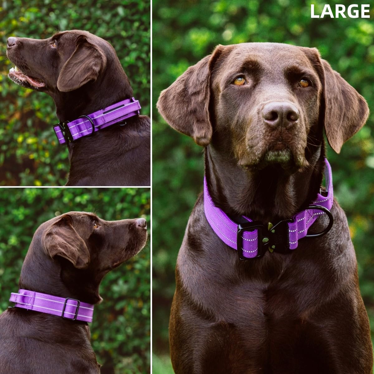 Tuff Pupper Tactical Dog Collar, Heavy Duty 1.5" Wide Ballistic Collar