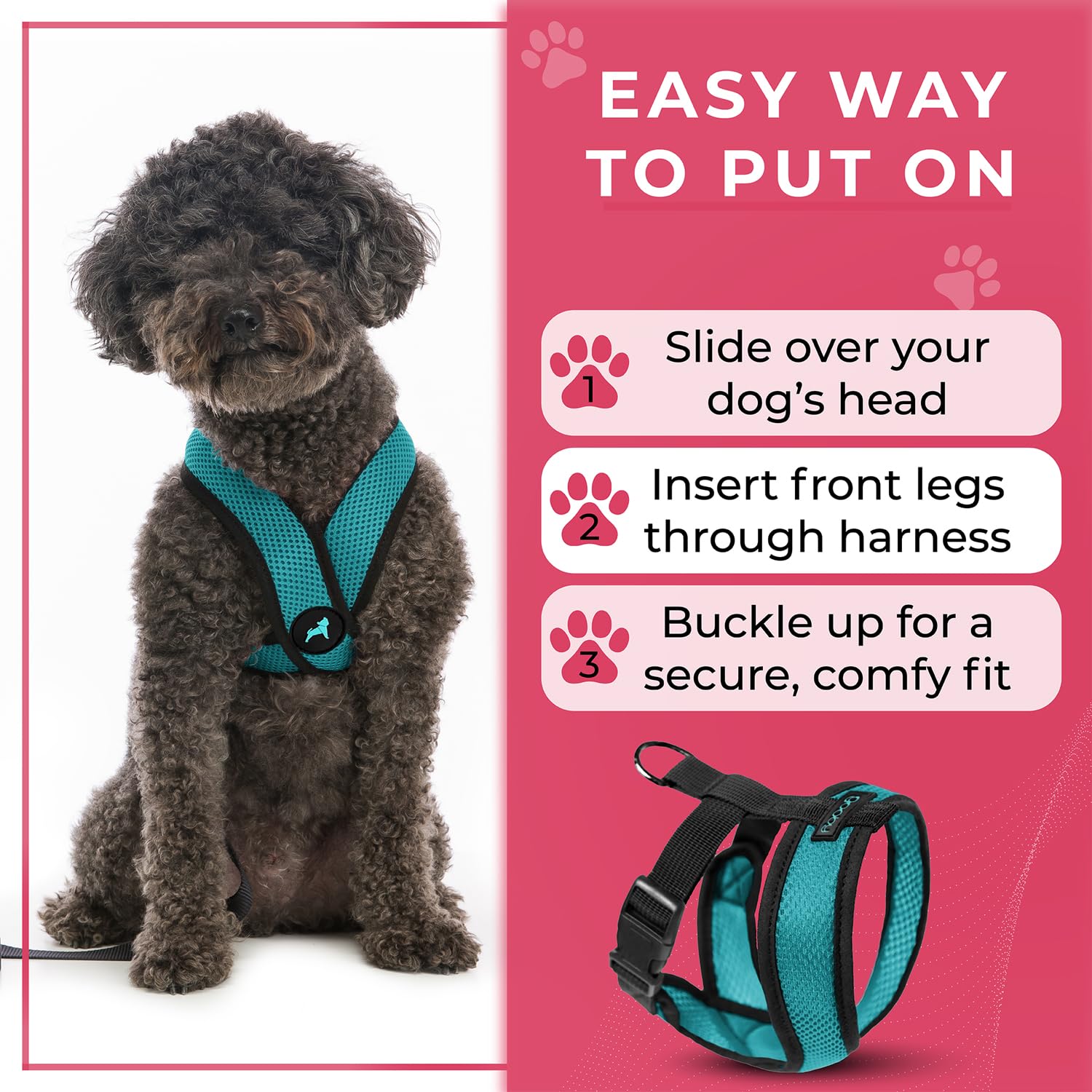 Gooby Comfort X Head in Harness Small No Pull Dog Harness