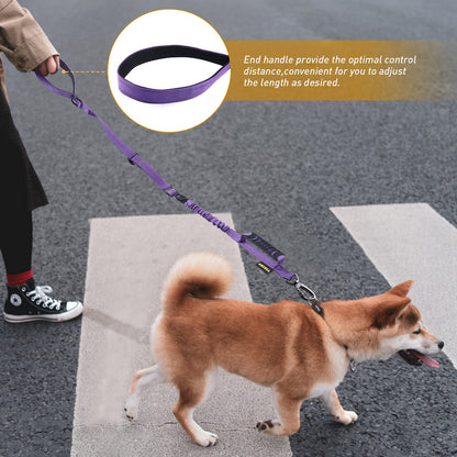 AUBELL Tactical Dog Leash Heavy Duty,4- Reflective Strong No Pull Seat