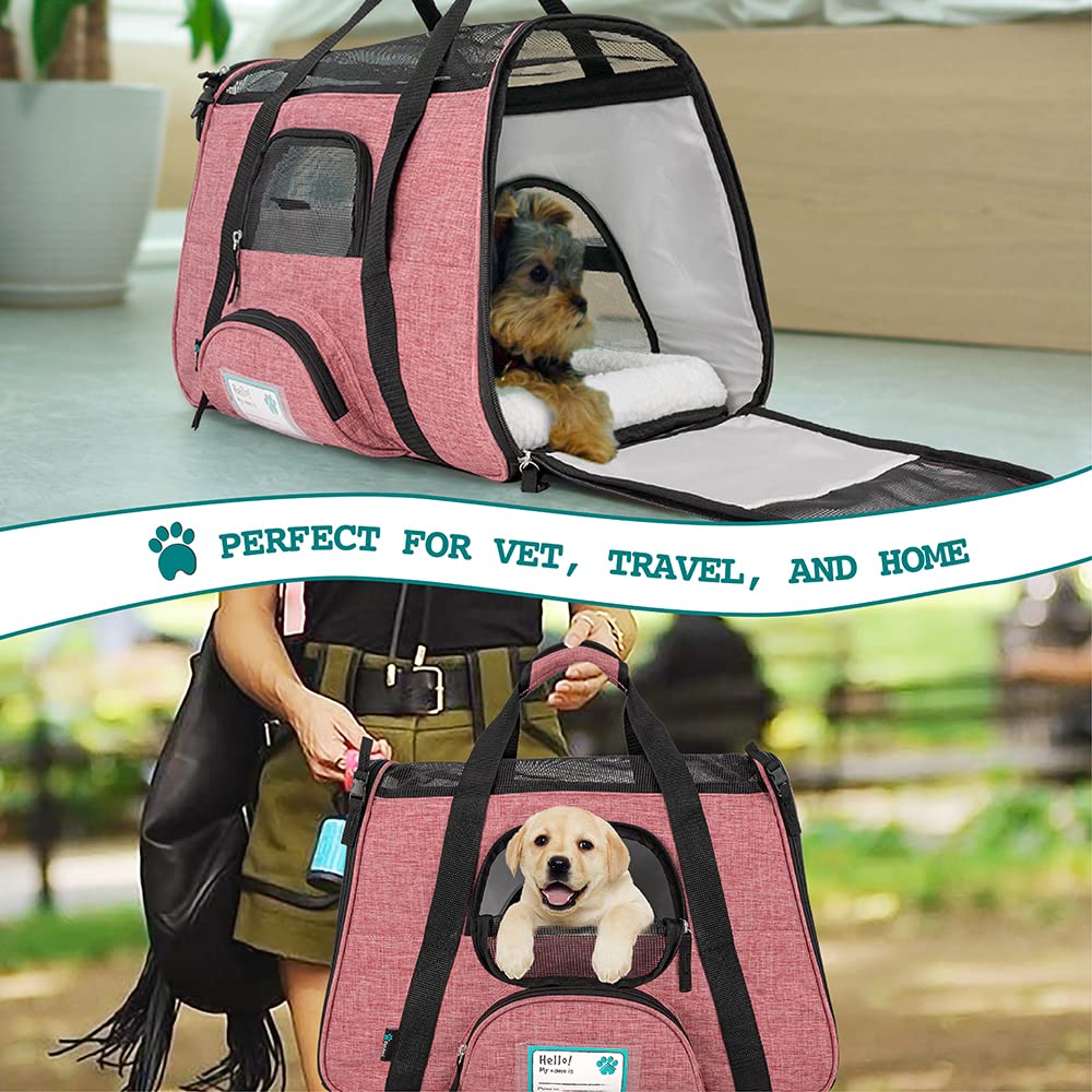 PetAmi Airline Approved Pet Carrier for Cat, Soft Sided Dog Carrier