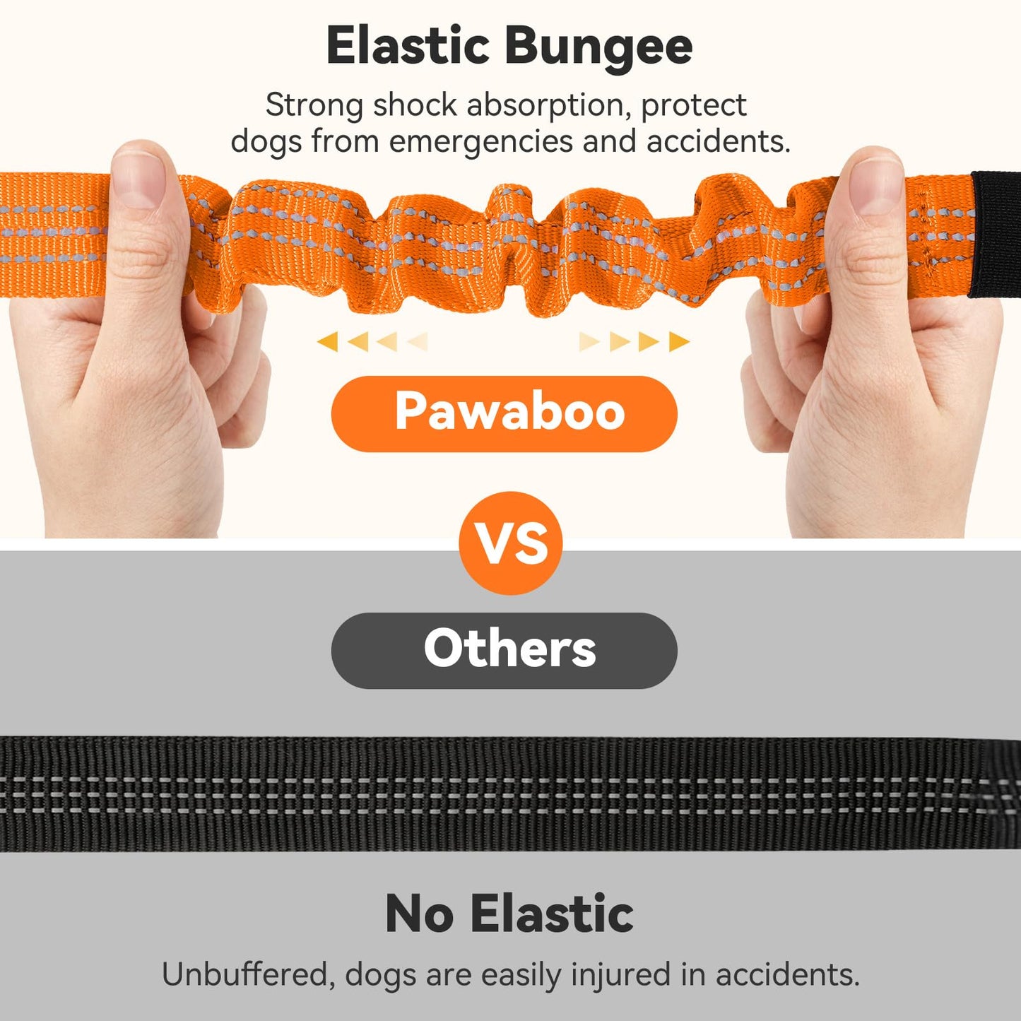 Pawaboo 2Pack Dog Seatbelt for Car, 3-in-1 Dog Car Seat Belt Seat