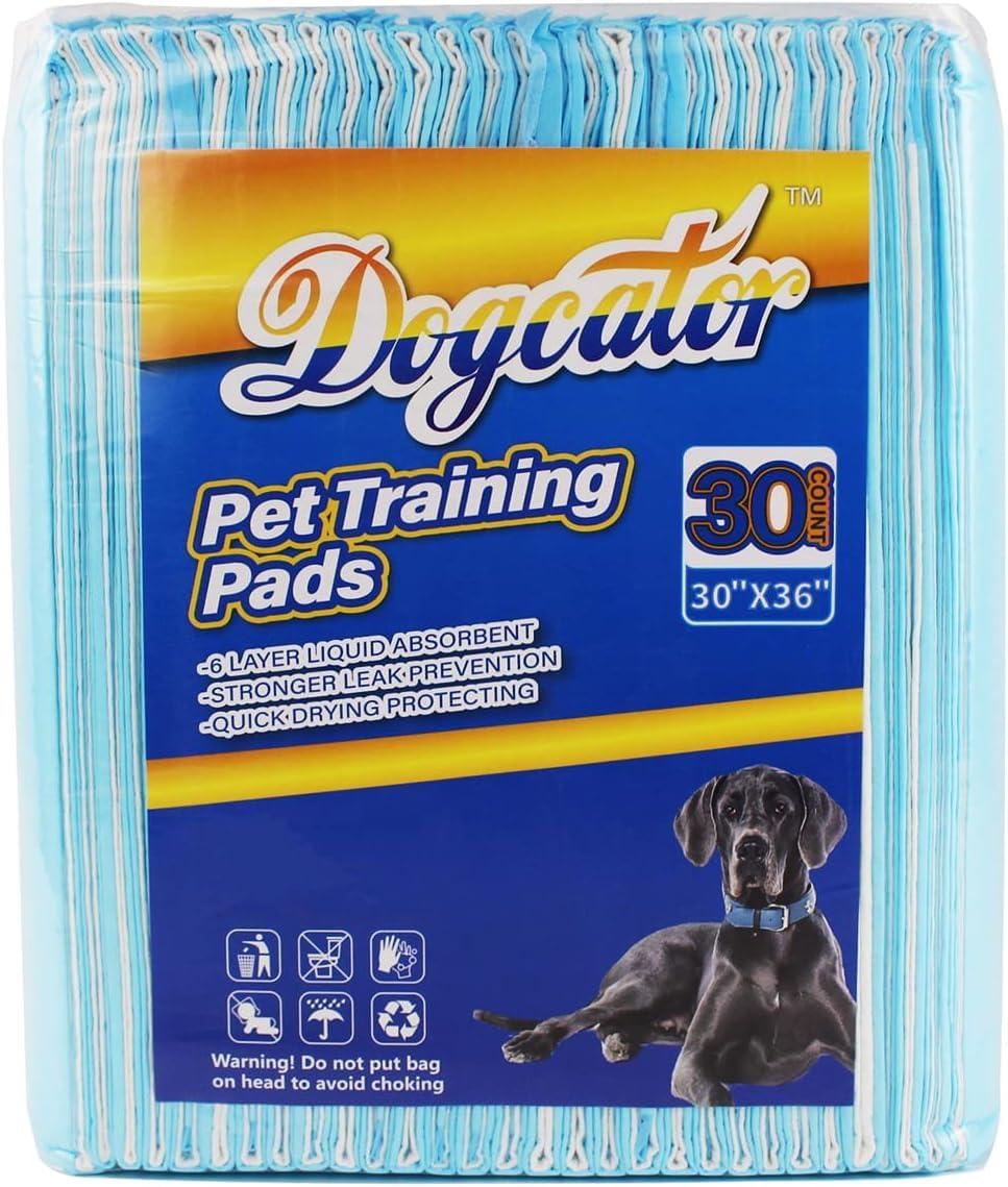Dogcator Dog Pee Pads Extra Large x36", 30 Count Super Absorbent Bed