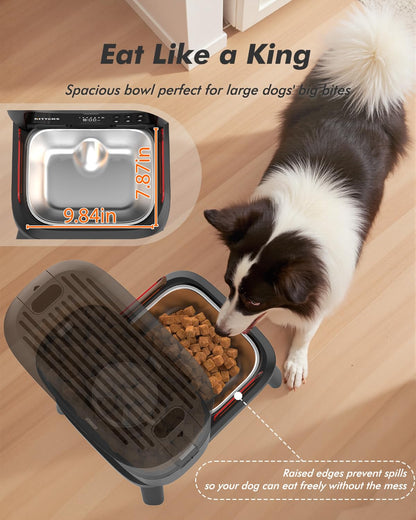 Automatic Dog Feeder for Large Breed 63 Cups Anti-Clog Dog Dispenser
