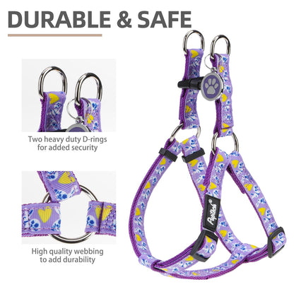 PUPTECK No Pull Easter Dog Harness Soft Adjustable Basic Nylon Harness