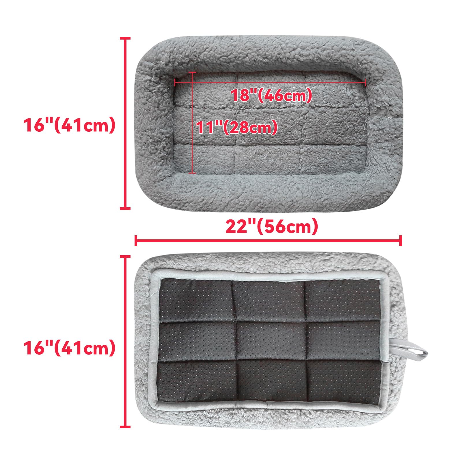 Enjoying Cat Mat Bed 16" x 22" Pet Bed with Pillow Around