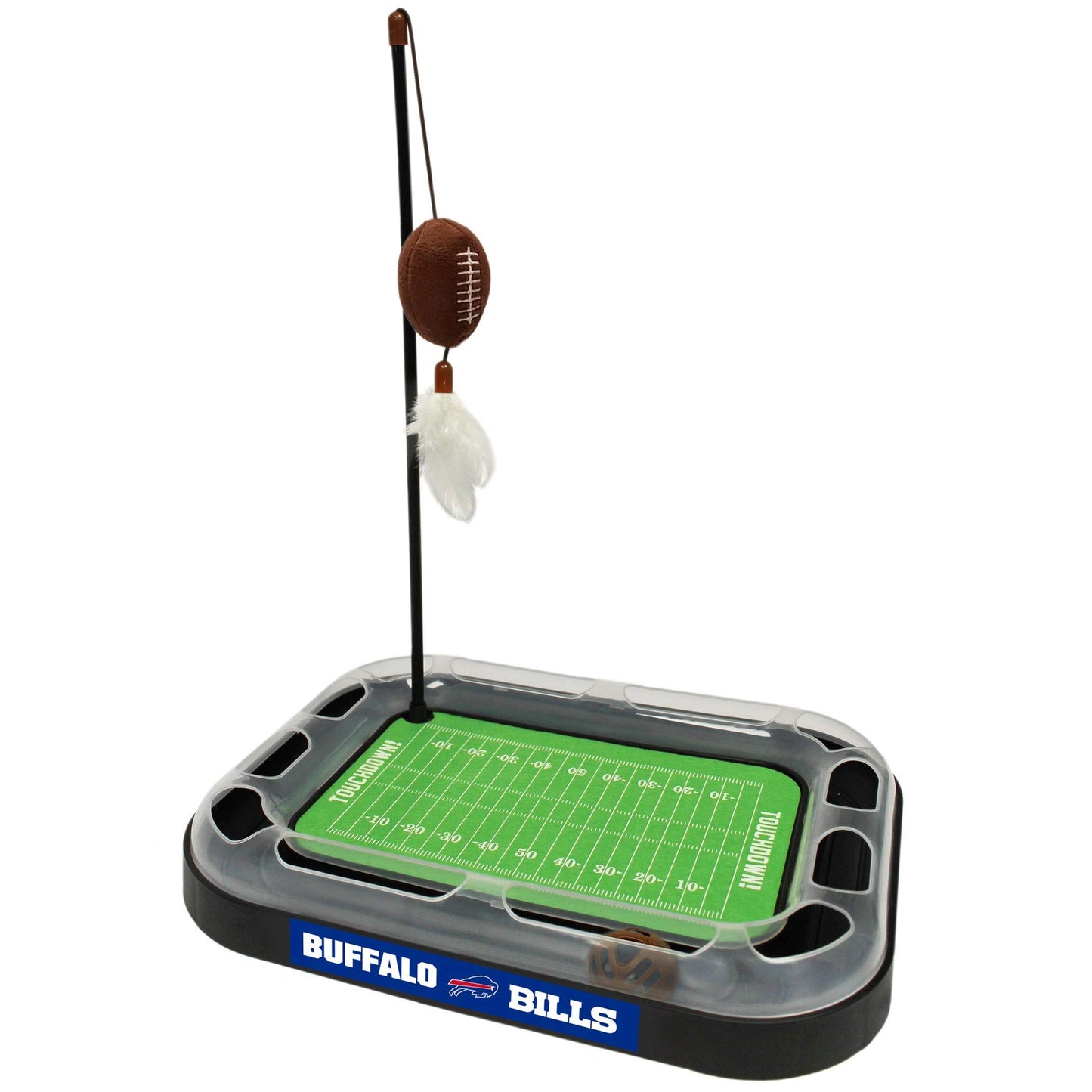 Pets First NFL Buffalo Bills Football Field CAT Scratcher Toy