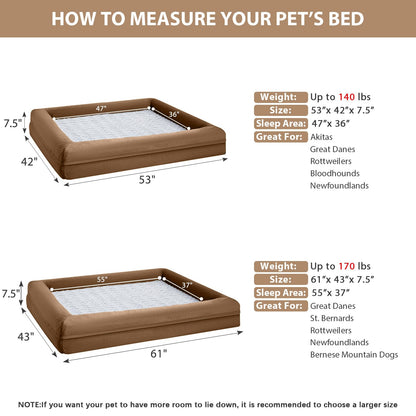 WNPETHOME Giant Dog Bed, Washable Dog Couch with Removable Bed