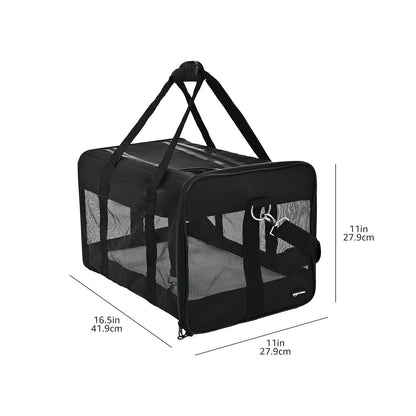 Amazon Basics Airline Approved Soft-Sided Mesh Pet Travel Carrier