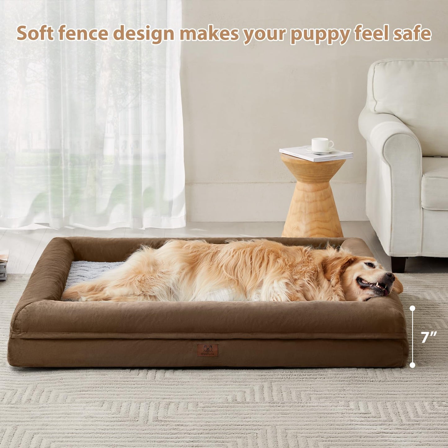 WNPETHOME XL Extra Large Dog Bed, Washable Dog Couch with Bed