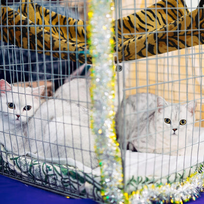 Jetec 2 Pack Cat Hammock for Cage, Catio Accessories Reversible Bed