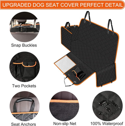 Femuar Dog Car Seat Cover, Waterproof Nonslip Pet Seat Cover for Seat