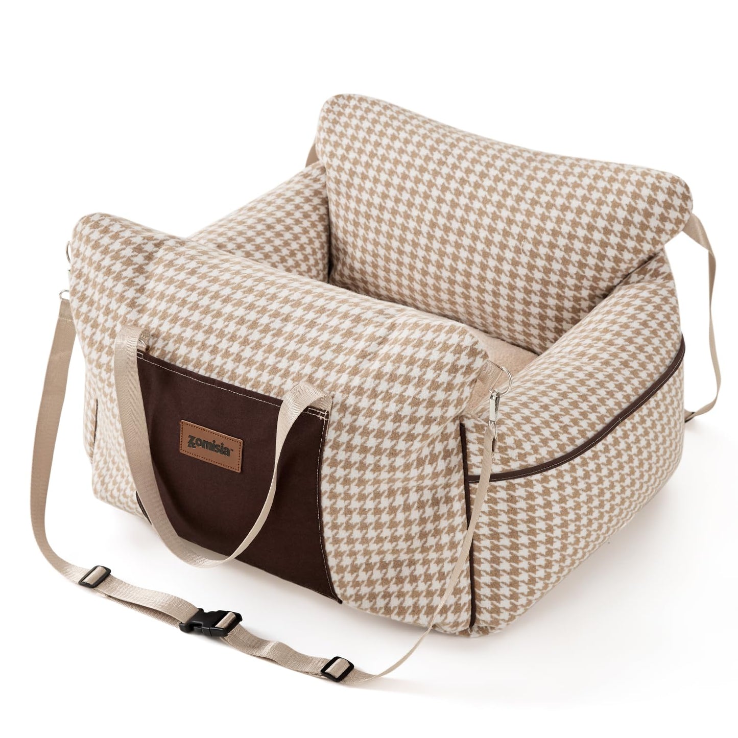 ZOMISIA Dog Car Seat for Small Dogs Waterproof Pet Booster Seat