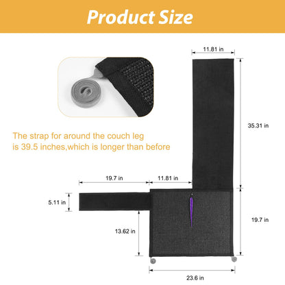 Cat Scratch Couch Protector,Cat Scratch Sofa Armrest Cover with Mat