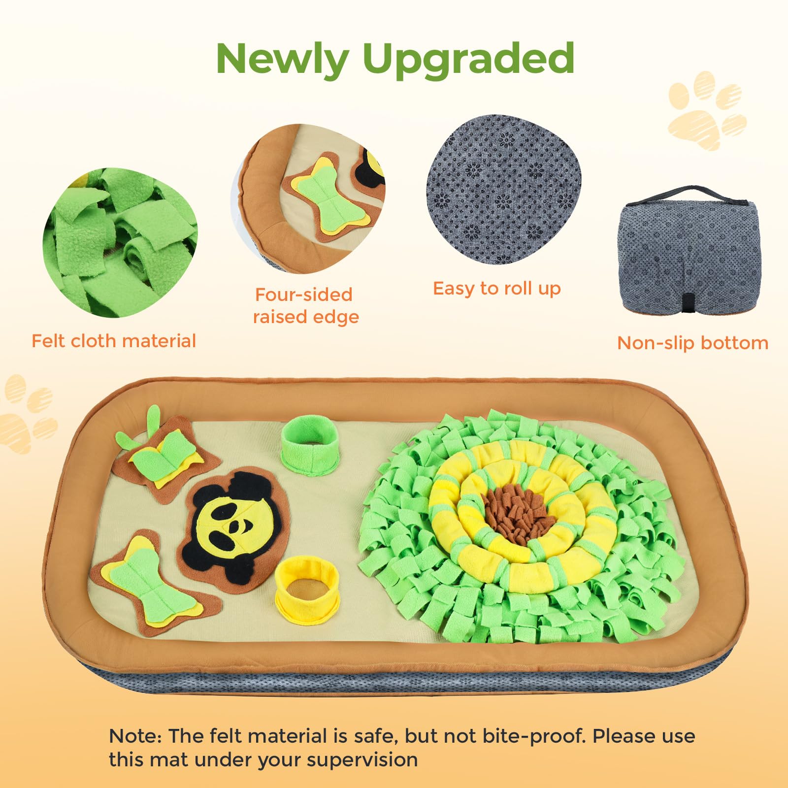 2IN1 Dog Bed Mat&Snuffle Mat for Dogs Large Breed, x28.3'' Game
