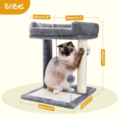 PAWZ Road Cat Scratching Post Bed, Small Cat Tree Tower