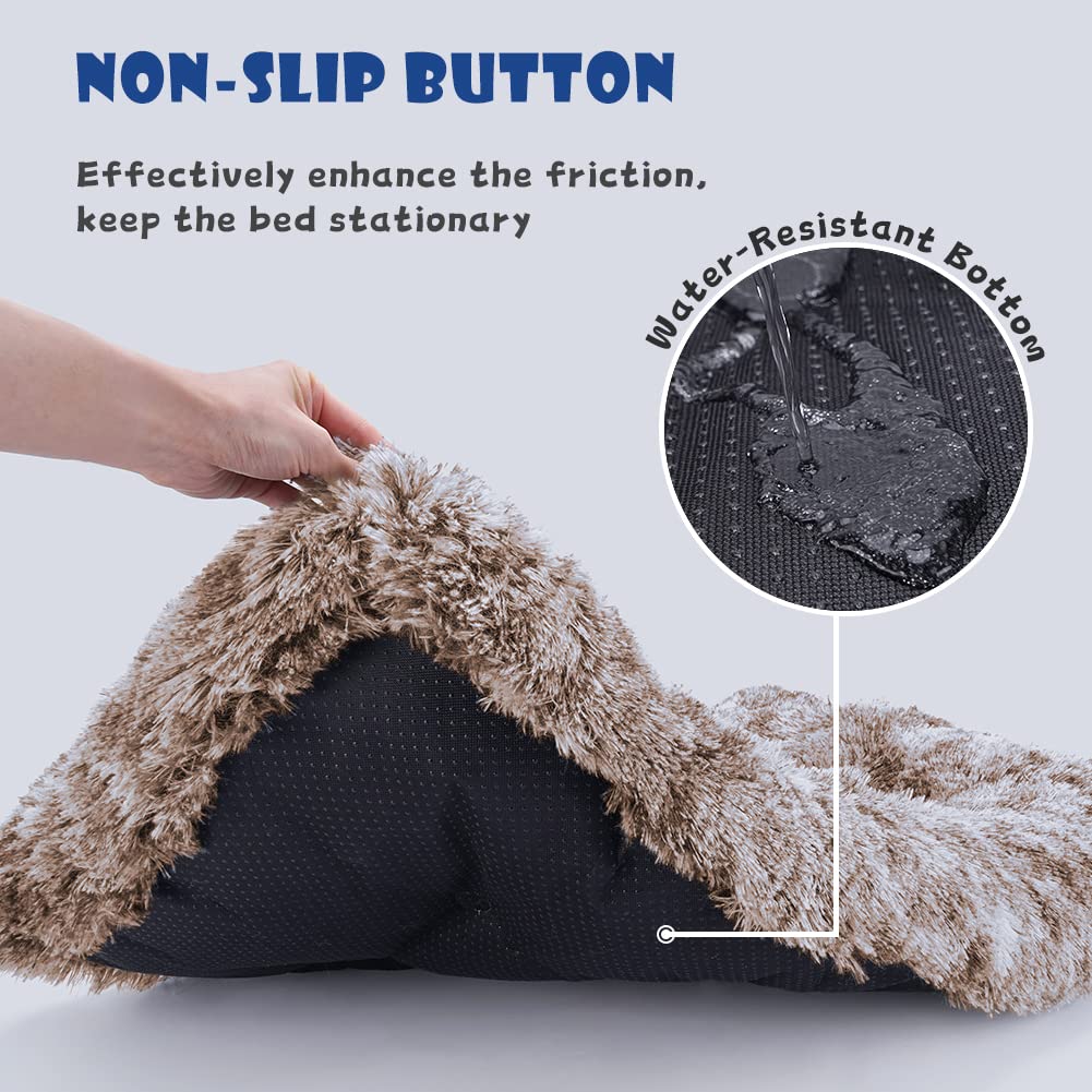 ULIGOTA Dog Crate Pad for Large Dogs, Deluxe Plush Anti-Slip Pet Bed