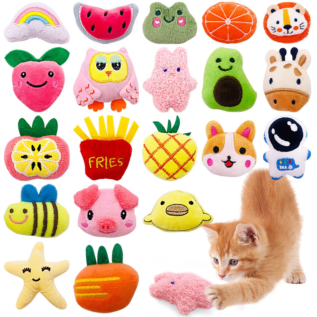Pai Sence Catnip Toys for Indoor Cats Kittens 20 Pack Catnip