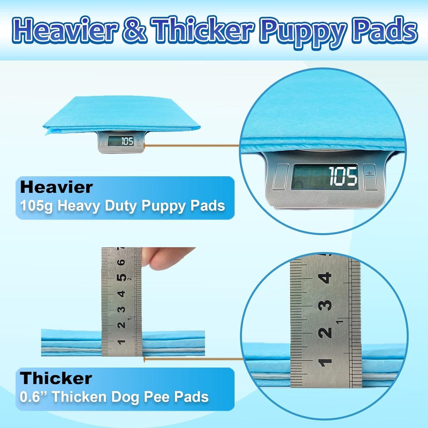 Dogcator Dog Pee Pads Extra Large x36", 30 Count Super Absorbent Bed